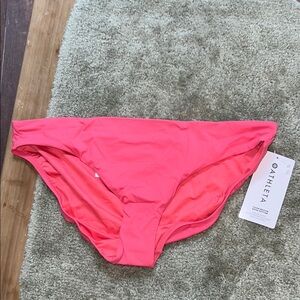 Women’s size large, clean, medium bikini bottom Athleta brand